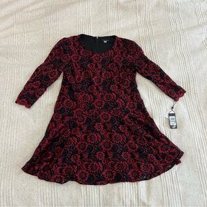 Tommy Hilfiger Black and red floral stunning Fabric NWTS